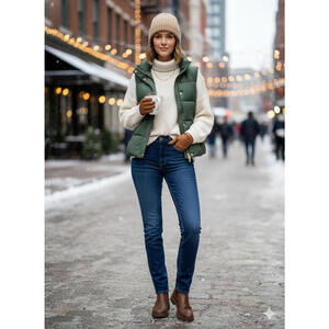 Hudson Collin Womens Mid-Rise Skinny Jeans size 28